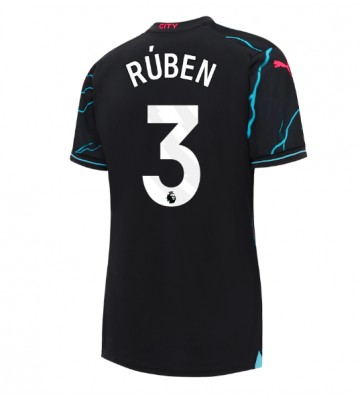 Manchester City Ruben Dias #3 Tredje Tröja Kvinnor 2023-24 Kortärmad